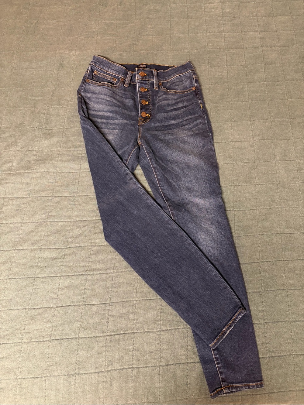 J. Crew Women's Skinny Jeans in Dark Blue Wash